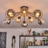 Koyoto Taklampa, kullampa 81 cm Amber, Klart, Rökfärger, 10-ljuskällor