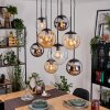 Gastor Pendellampa, kullampa, Pendelbelysning Amber, Krom, Klart, Rökfärger, 8-ljuskällor