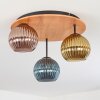 Koyoto Taklampa, kullampa 40 cm Naturfärger, Svart, 3-ljuskällor
