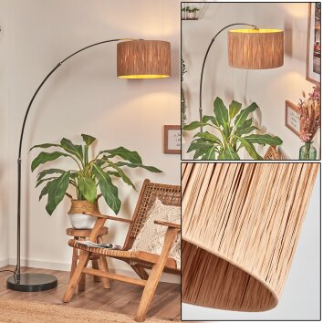 Granja Golvlampa Krom, Svart, 1-ljuskällor