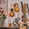 Ripoll kullampa, Vägglampa Guld, Svart, 3-ljuskällor