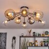 Koyoto Taklampa, kullampa 81 cm Amber, Krom, Klart, Rökfärger, 10-ljuskällor