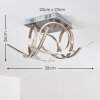 Globo Felin Taklampa LED Nickel matt, 1-ljuskällor