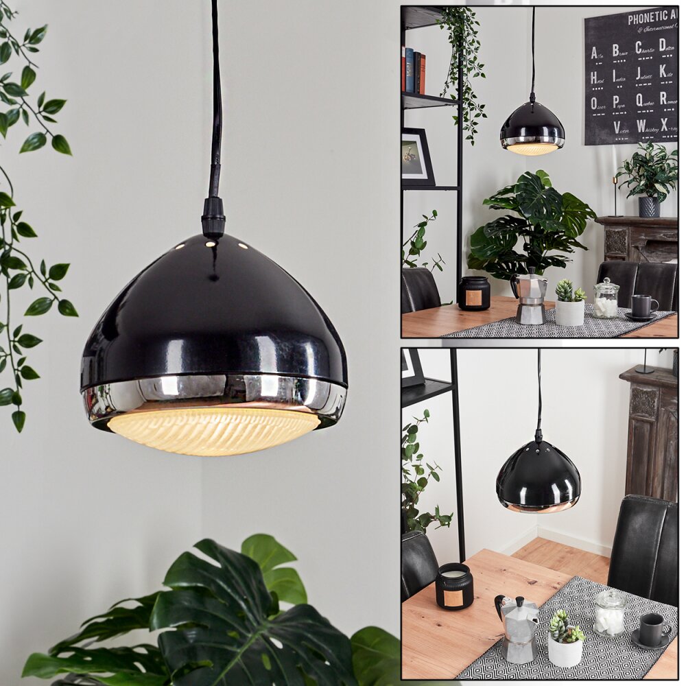 Foverup Pendellampa Krom, Svart, 1-ljuskällor main product photo