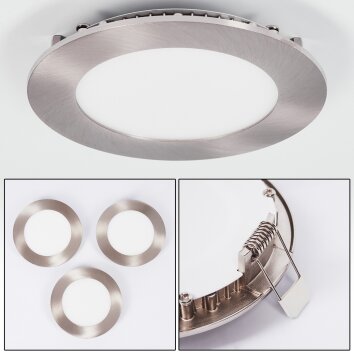 Finsrud Infälld lampa LED Nickel matt, 1-ljuskällor