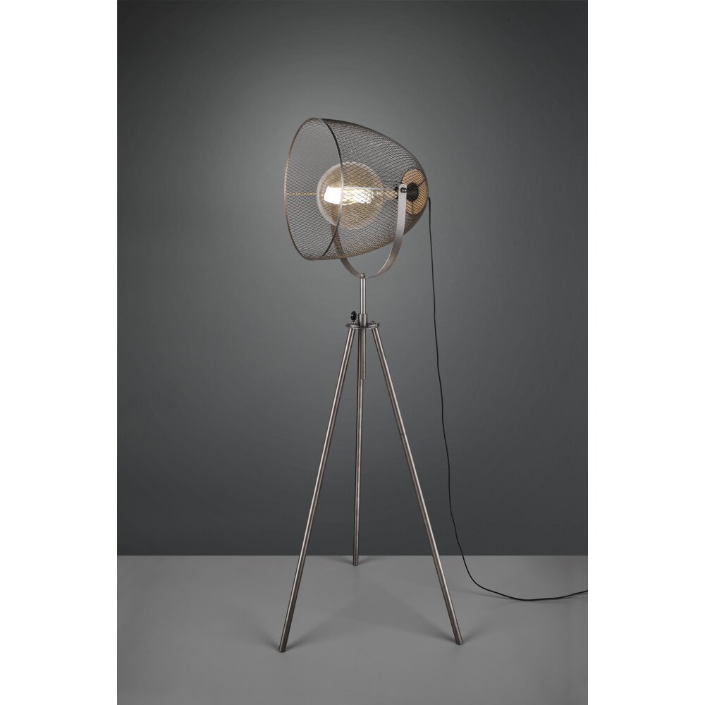 Trio Lampor Ivar Golvlampa Mörkbrun, Nickel matt, 1-ljuskällor main product photo