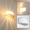 Wandleuchte Up & Down Lampa, Vägglampa Nickel matt, 1-ljuskällor