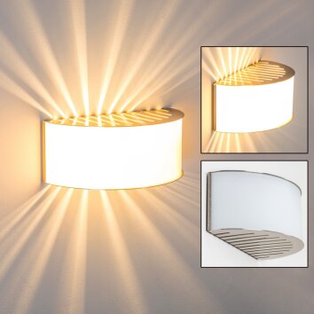 Wandleuchte Up & Down Lampa, Vägglampa Nickel matt, 1-ljuskällor