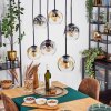 Ripoll Pendellampa, kullampa, Pendelbelysning Amber, Klart, Rökfärger, 6-ljuskällor