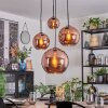Koyoto Pendellampa, kullampa, Pendellampa Cluster Kopparfärg, 4-ljuskällor