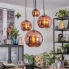 Koyoto Pendellampa, kullampa, Pendellampa Cluster Kopparfärg, 4-ljuskällor