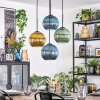 Koyoto Pendellampa, kullampa, Pendellampa Cluster Blå, Guld, Grön, 4-ljuskällor