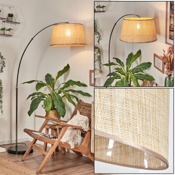 Sabadim Golvlampa Krom, Svart, 1-ljuskällor