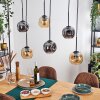 Ripoll Pendellampa, kullampa, Pendelbelysning Amber, Rökfärger, 6-ljuskällor
