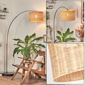 Cavaca Golvlampa Nickel matt, Svart, 1-ljuskällor