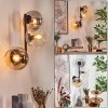 Koyoto kullampa, Vägglampa Amber, Klart, Rökfärger, 3-ljuskällor