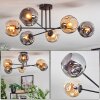 Ripoll Taklampa, kullampa Amber, Rökfärger, 6-ljuskällor