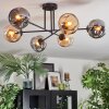 Ripoll Taklampa, kullampa Amber, Rökfärger, 6-ljuskällor