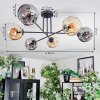 Ripoll Taklampa, kullampa Amber, Rökfärger, 6-ljuskällor