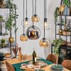 Koyoto Pendellampa, kullampa, Pendelbelysning Amber, Krom, Klart, Rökfärger, 6-ljuskällor