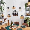 Koyoto Pendellampa, kullampa, Pendelbelysning Amber, Krom, Klart, Rökfärger, 6-ljuskällor