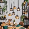Koyoto Pendellampa, kullampa, Pendelbelysning Amber, Rökfärger, 6-ljuskällor