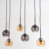Koyoto Pendellampa, kullampa, Pendelbelysning Amber, Rökfärger, 6-ljuskällor