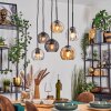 Koyoto Pendellampa, kullampa, Pendelbelysning Amber, Klart, Rökfärger, 6-ljuskällor