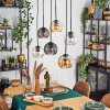 Koyoto Pendellampa, kullampa, Pendelbelysning Amber, Klart, Rökfärger, 6-ljuskällor