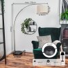 Bassagoda Golvlampa Nickel matt, Svart, 1-ljuskällor