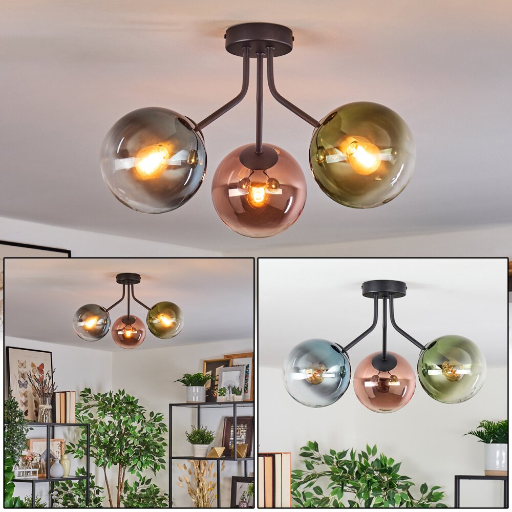 Gastor Taklampa, kullampa Blå, Grön, Klart, Kopparfärg, 3-ljuskällor main product photo