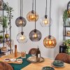 Koyoto Pendellampa, kullampa, Pendelbelysning Amber, Klart, Rökfärger, 6-ljuskällor