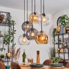 Koyoto Pendellampa, kullampa, Pendelbelysning Amber, Klart, Rökfärger, 6-ljuskällor