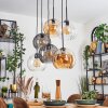 Koyoto Pendellampa, kullampa, Pendelbelysning Amber, Klart, Rökfärger, 6-ljuskällor