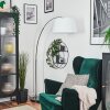 Bassagoda Golvlampa Krom, Svart, 1-ljuskällor