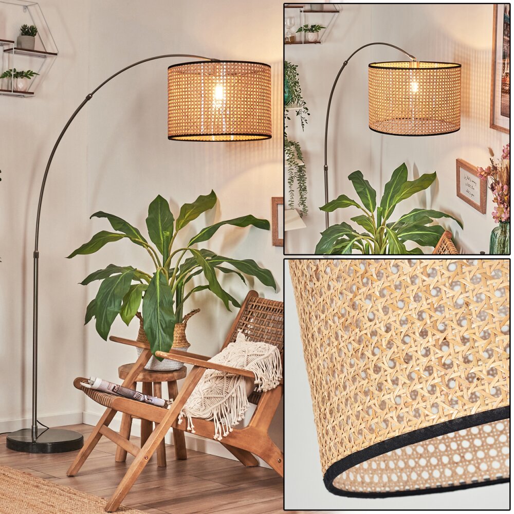 Ramila Golvlampa Nickel matt, Svart, 1-ljuskällor main product photo