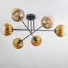 Koyoto Taklampa, kullampa 78 cm Guld, Klart, 6-ljuskällor