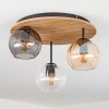 Koyoto Taklampa, kullampa Naturfärger, Svart, 3-ljuskällor