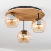 Koyoto Taklampa, kullampa Naturfärger, Svart, 3-ljuskällor