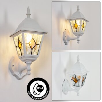 Naofe vägglampa utomhus, Vägglampa Vit, 1-ljuskällor