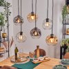 Ripoll Pendellampa, kullampa, Pendelbelysning Amber, Klart, Rökfärger, 6-ljuskällor