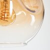 Ripoll Pendellampa, kullampa, Pendelbelysning Amber, Klart, Rökfärger, 6-ljuskällor
