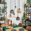 Koyoto Pendellampa, kullampa, Pendelbelysning Amber, Klart, Rökfärger, 6-ljuskällor