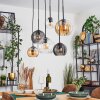 Koyoto Pendellampa, kullampa, Pendelbelysning Amber, Klart, Rökfärger, 6-ljuskällor