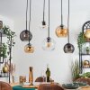 Koyoto Pendellampa, kullampa, Pendelbelysning Amber, Klart, Rökfärger, 6-ljuskällor