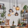 Koyoto Pendellampa, kullampa, Pendelbelysning Amber, Klart, Rökfärger, 6-ljuskällor