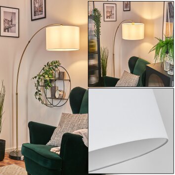 Soungou Golvlampa Mässing, Svart, 1-ljuskällor