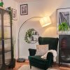 Soungou Golvlampa Nickel matt, Svart, 1-ljuskällor