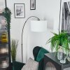 Bassagoda Golvlampa Nickel matt, Svart, 1-ljuskällor