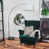 Bassagoda Golvlampa Nickel matt, Svart, 1-ljuskällor